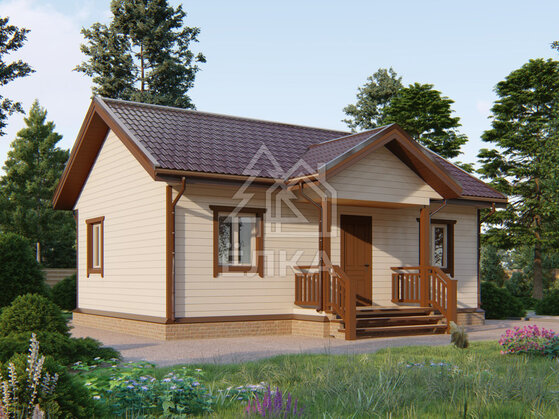 Каркасная баня 9х6 под ключ «Сноха»