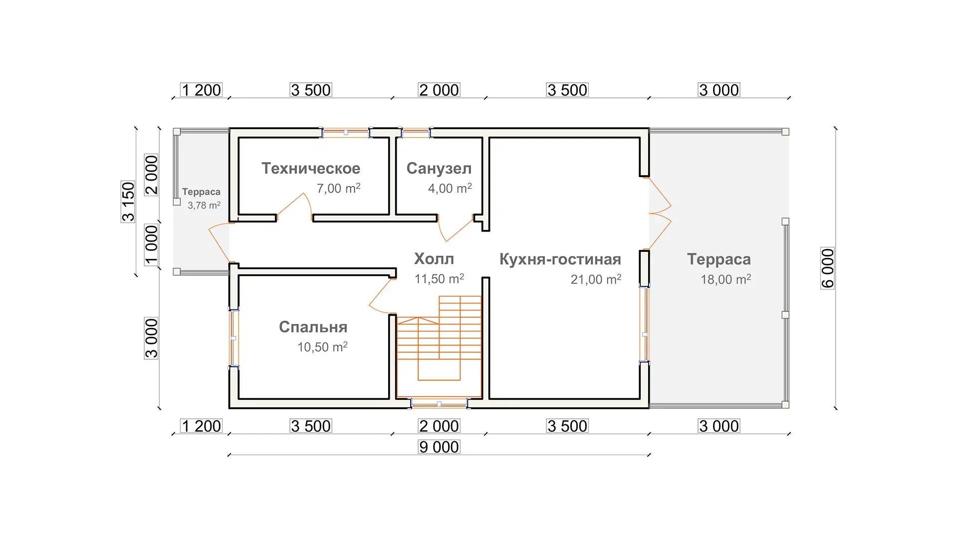 Орех — планировка 1
